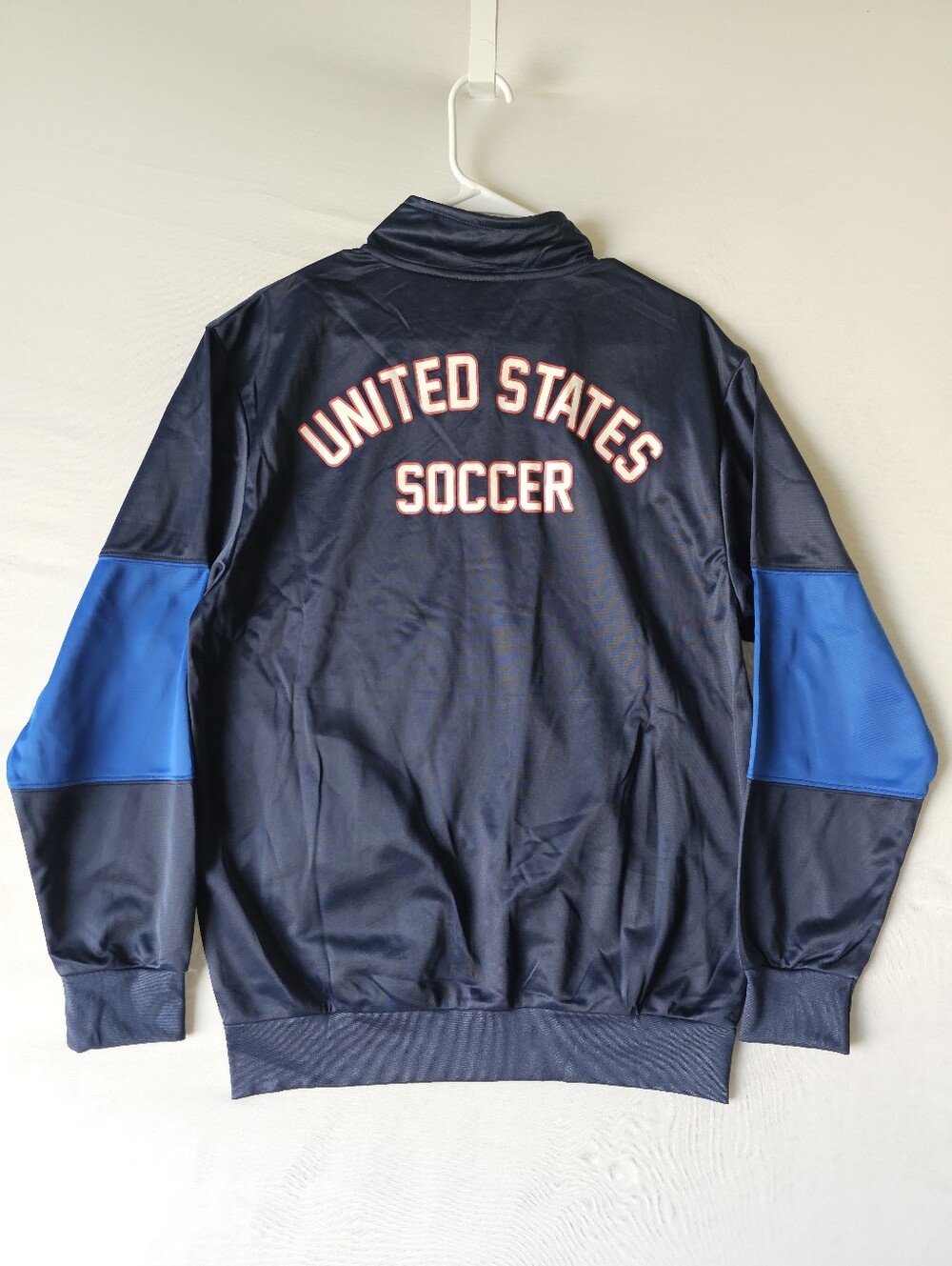 NWT USA Soccer Track Jacket Men's Size M Navy Blue USSF National Team Zip Up - Picture 6 of 16